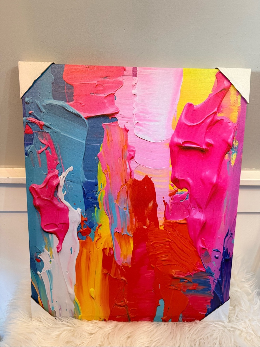 💫4/$25 • Vibrant Abstract Impasto Canvas Art